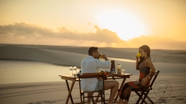 Nascer do sol com café da manhã